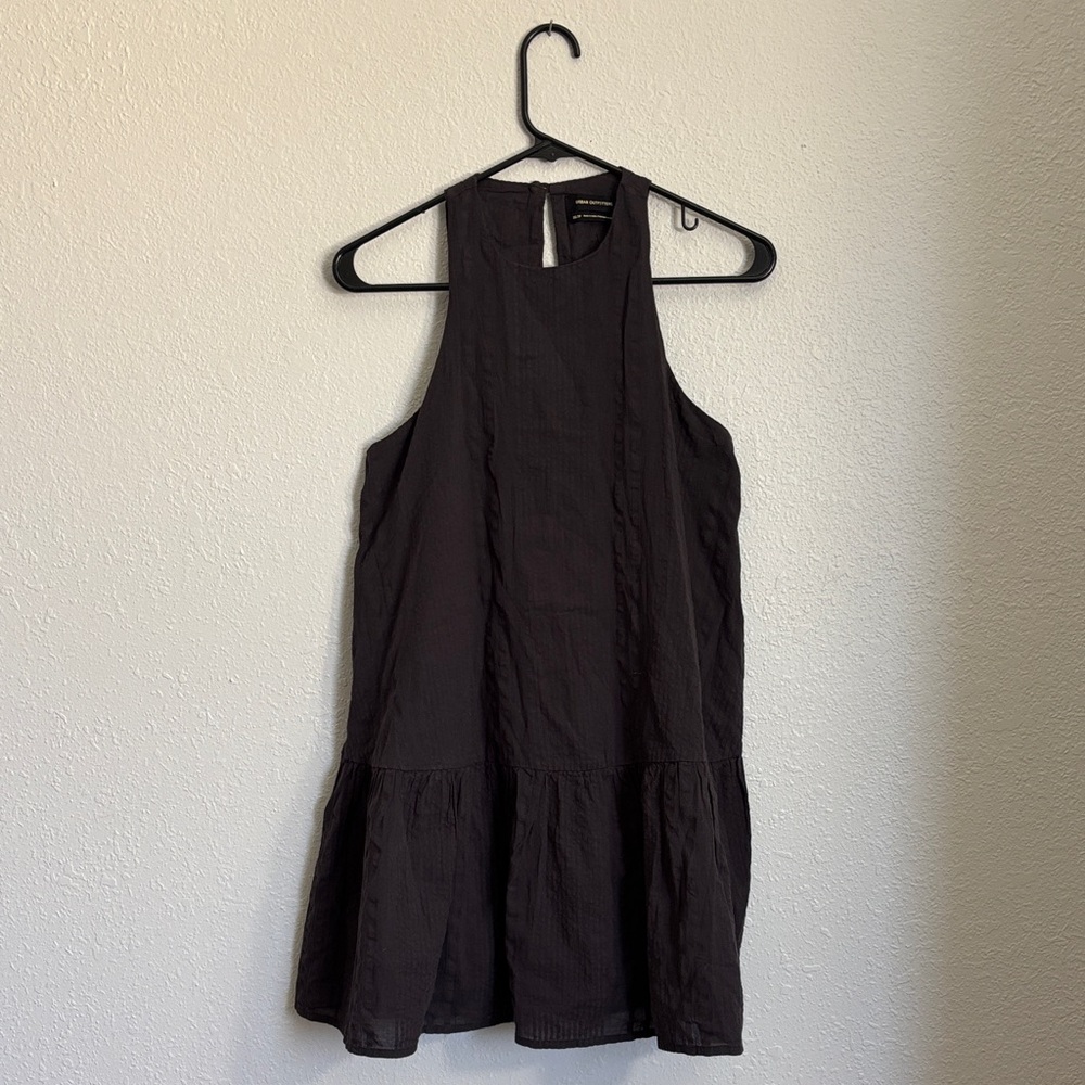 Urban Outfitters Dark Charcoal Sleeveless Mini Dress